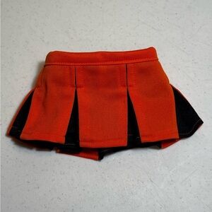 Cabbage patch kid orange black cheerleader skirt